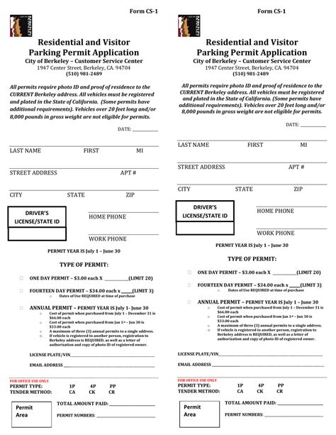 parking permit berkeley|Residential and Visitor Parking Permit Application .